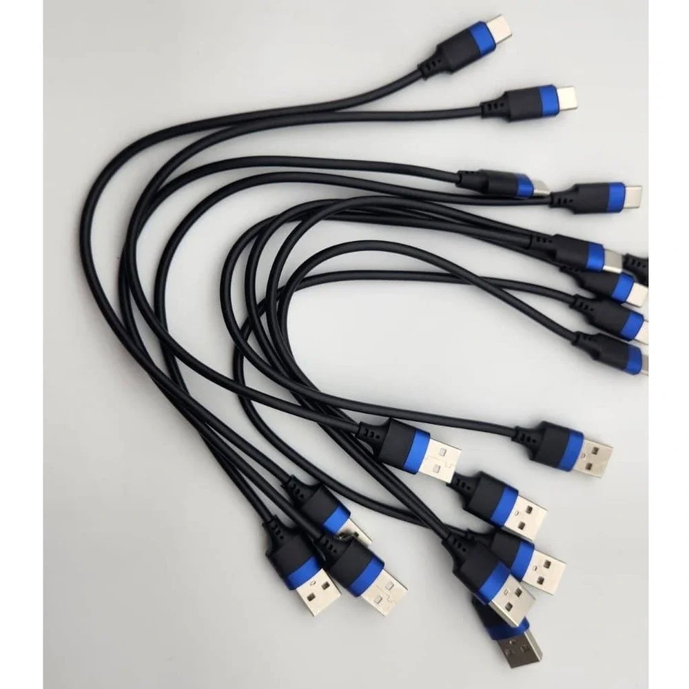 Short USB A to USB C Cable 1ft 10-Pack - Cable Bulk, 12-InchType C Cord